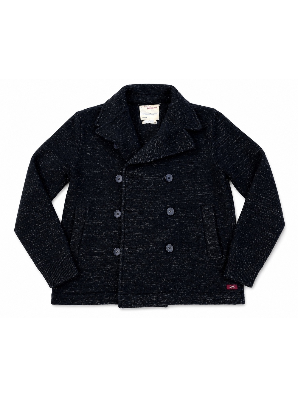Banana Republic Italian Fabric Knit Peacoat Jacket Women’s Small Black